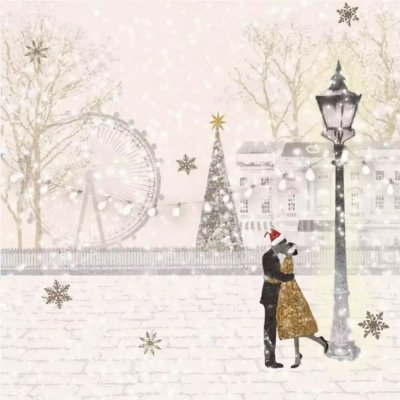 Ppd GmbH GTIN: Ubrousek 33x33cm Vánoční ubrousek Love – Zboží Dáma