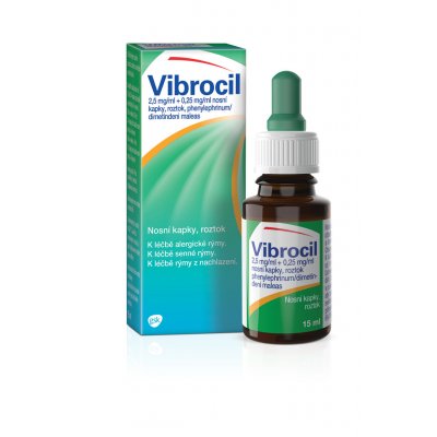 VIBROCIL NAS 2,5MG/ML+0,25MG/ML NAS GTT SOL 1X15ML