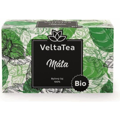 Velta Tea Bylinný čaj VeltaTea mátový bio 20 x 1,2 g – Zbozi.Blesk.cz