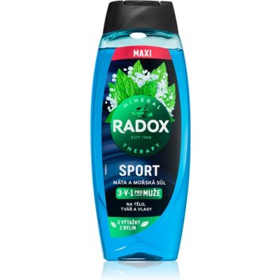 Radox Sport Mint And Sea Salt 3-in-1 Shower Gel 450 ml – Zbozi.Blesk.cz