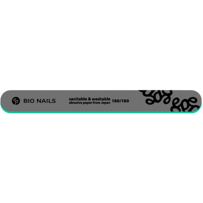 BIO nails Pilník profi 180/180 tenký rovný logo šedý 1 ks – Hledejceny.cz