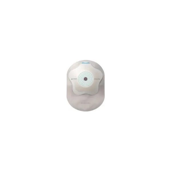  Mio SenSura Concave 1D uzavřený sáček 10 ks—Velký, šedý, konkávní podložka, otvor 10-50 mm