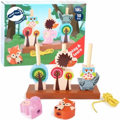 Small Foot nasazování a provlékání lesní zvířátka – Sleviste.cz