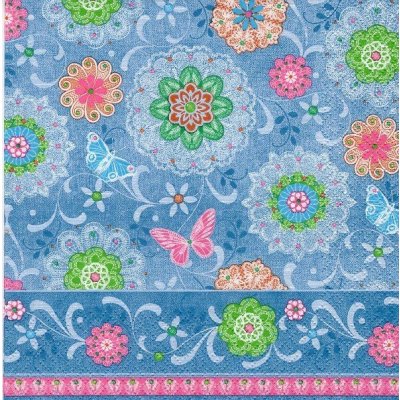 Ubrousek 33x33cm Květy – Hledejceny.cz