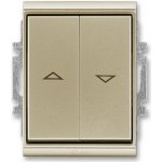 ABB 3558E-A88943 33 Ovládač žaluziový jednopólový 1/0+1/0 s blokováním IP44 šampaňská – Hledejceny.cz