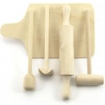 Teddies kuchyňské nádobí dřevěné prkénko váleček palička 23cm – Zbozi.Blesk.cz