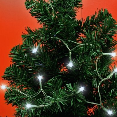 DANAPO Vánoční osvětlení LED řetěz na baterie 20 led žárovek bílé – Zboží Mobilmania