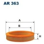 Vzduchový filtr FILTRON AR 363 – Hledejceny.cz