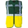 Pracovní oděv Korntex Bezpečnostní reflexní vesta Berlin zelená - žlutá