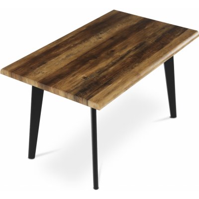 Autronic Ethereal HT-F4413 OLW Stůl 130 x 80 x 75 cm MDFstaré dřevo kov černý lak – Zbozi.Blesk.cz