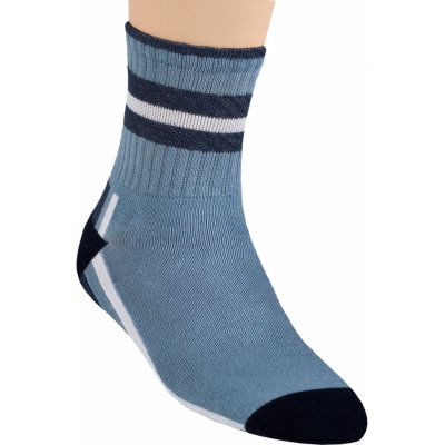 STEVEN Chlapecké klasické ponožky se vzorem pruhu 014/907 tyrkys tmavá – Zboží Mobilmania