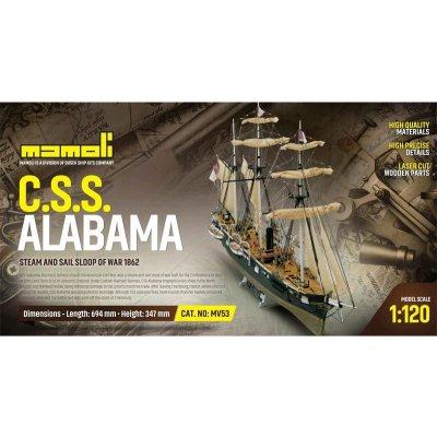 MAMOLI Alabama 1862 kit 1:120