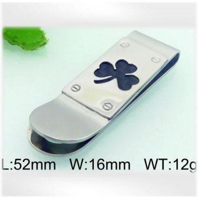 spona na peníze s motivem čtyřlístku – Zboží Dáma