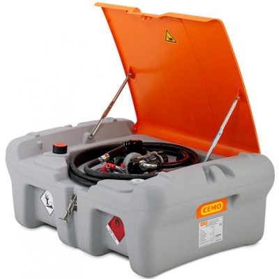 CEMO Mobilní nádrž na naftu EASY Pick-up 210 l, čerpadlo 24V, víko(11252) – Hledejceny.cz