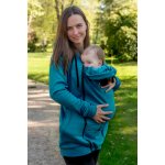 Jsem máma nosicí mikina s kapucí petrolejová – Zboží Dáma