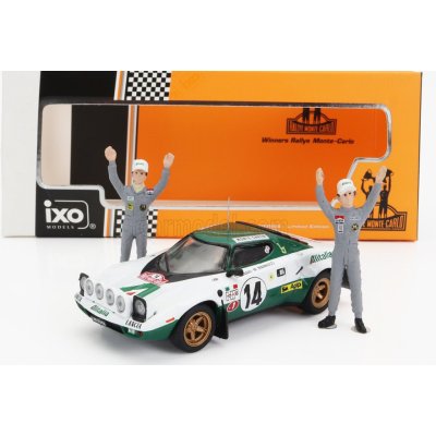 Ixo-models Lancia Stratos Hf N 14 Winner Rally Montecarlo 1975 With Figures S.munari M.mannucci Bílá Zelená Červená 1:43 – Hledejceny.cz