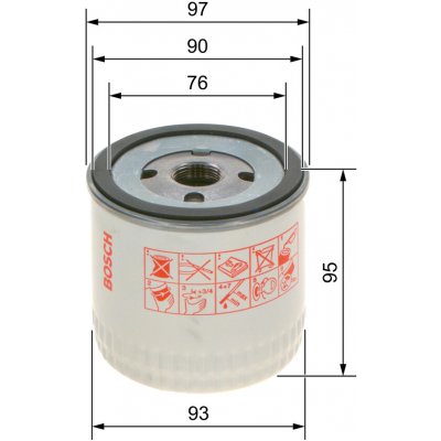 Olejový filtr BOSCH 0 451 103 252 (0451103252) | Zboží Auto