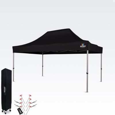 BRIMO Zahradní párty stan 3x4,5 m bez stěn Černá S. Alu – Zboží Dáma
