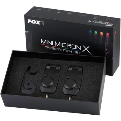 Fox Mini Micron X 2+1 Sada Signalizátorů Černá