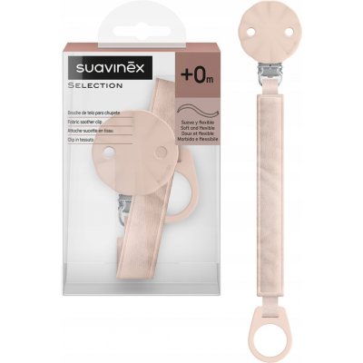 Suavinex Wonderland klip na dudlík se stuhou růžová – Zboží Dáma