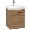 Koupelnový nábytek Villeroy & Boch Avento Umyvadlová skříňka, 430x514x352 mm, 1 dvířka, Oak Kansas A88700RH