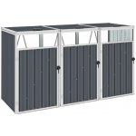 VidaXL Ocelový 213 x 81 x 121 cm šedý – Zboží Mobilmania