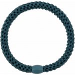 KKNEKKI Gumička do vlasů Kknekki Slim Petrol, zelená barva, textil – Zboží Mobilmania