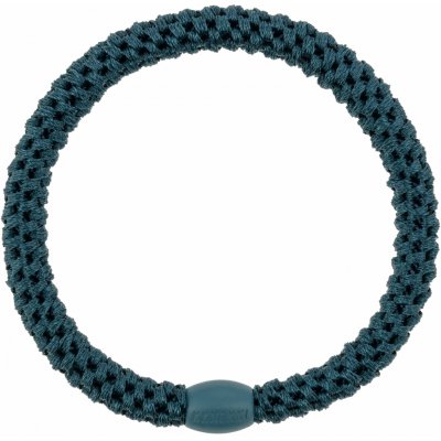 KKNEKKI Gumička do vlasů Kknekki Slim Petrol, zelená barva, textil – Zboží Mobilmania