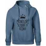Princezny se rodí v říjnu Oversized mikina dámská Moon kratší + širší Denim – Zboží Mobilmania