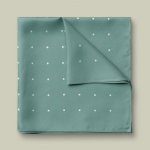 Charles Tyrwhitt Silk Spot Pocket Square Teal – Hledejceny.cz