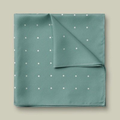 Charles Tyrwhitt Silk Spot Pocket Square Teal – Hledejceny.cz