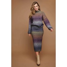 Rino Pelle Eddo dámská pletená sukně multi color