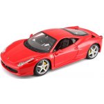 Bburago Ferrari Auto Race & Play 458 Italia červená 1:24 – Zboží Dáma