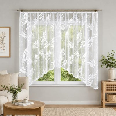 Dekorační oblouková krátká záclona na žabky SLAWA 300x160 cm MyBestHome – Hledejceny.cz