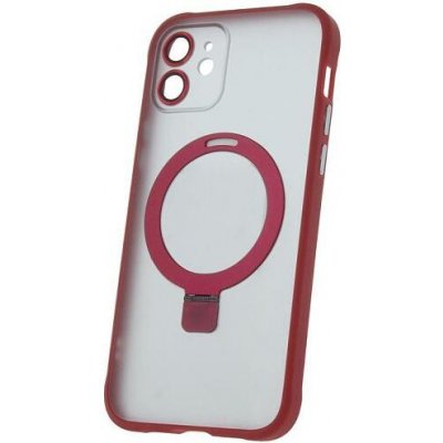 Pouzdro CPA Silikonové TPU Mag Ring iPhone 12 červené