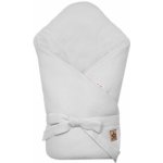 Baby Nellys Mušelínová zavinovačka na zavazování světle šedá – Zboží Mobilmania