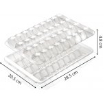 Alcas Plastové plato na 36 makronek průsvitné - Krabička na 36 makronek – Zboží Mobilmania