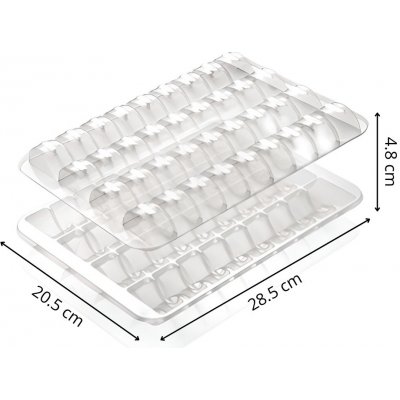 Alcas Plastové plato na 36 makronek průsvitné - Krabička na 36 makronek – Zboží Mobilmania