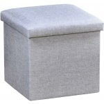 KESPER Taburet, 38 × 38 × 38 cm, světle šedý – Zbozi.Blesk.cz