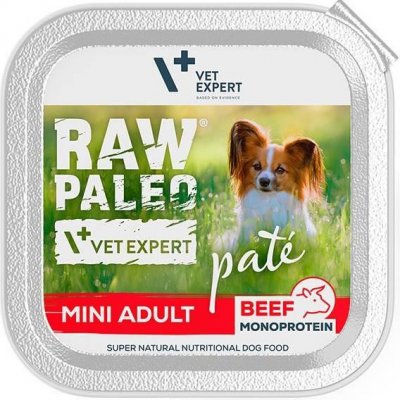 Vetexpert Raw Paleo Adult Mini Pate beef 150 g – Sleviste.cz