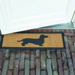 ESSCHERT DESIGN BEST FOR BOOTS s kokosovým vláknem jezevčík černá s přírodní 75 x 25 cm – Hledejceny.cz