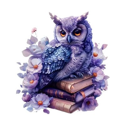 Nažehlovací obrázek - sova na knihách (14,7 x 16,0 cm) – Sleviste.cz