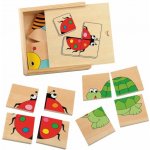 Woody Skládací obrázky první puzzle zvířátka 16 ks – Hledejceny.cz