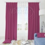 Závěs SATINET 15 malinový - 180 x 150 cm – Zboží Mobilmania