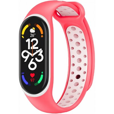 Eternico Sporty pro Xiaomi Mi band 5, 6, 7 silk pink and white APW-XMI7SP-SPW – Sleviste.cz