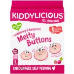 Kiddylicious Ovocno-zeleninové knoflíčky Malina s řepou 5 x 6 g – Hledejceny.cz