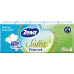 Zewa Softis Protect papírové kapesníčky 4-vrstvé 10x9 ks