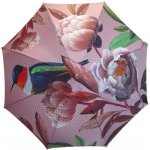 Doppler Manufaktur Elegance Boheme Splendid dámský luxusní deštník s potiskem květů pivoňky – Zboží Mobilmania