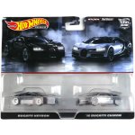 Hot Wheels Premium 2-Pack Bugatti Veyron / '16 Bugatti Chiron – Hledejceny.cz
