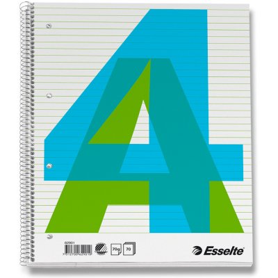 Esselte kroužkový blok A4 linkovaný 70 listů – Sleviste.cz